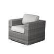 Living Source International 6-Piece Wicker / Rattan Sectional Set in Gray