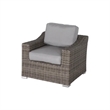 Living Source International 6-Piece Wicker / Rattan Sectional Set in Gray