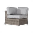 Living Source International 8-Piece Wicker / Rattan Sectional Set in Gray Finish