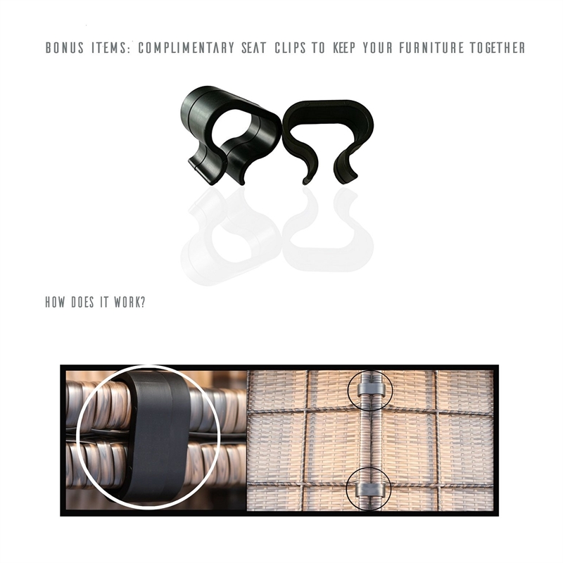 Living Source International 8-Piece Outdoor Conversation Set in Espresso