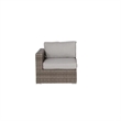 Living Source International 8-Piece Wicker / Rattan Sectional Set in Gray