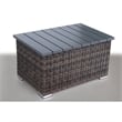 Living Source International 8-Piece Wicker / Rattan Sectional Set in Espresso