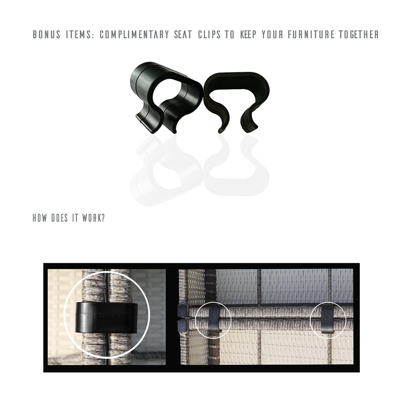 Living Source International 9-Piece Sectional Set w/ Cushions - Brown