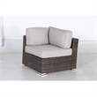 Living Source International 6-Piece Wicker / Rattan Sectional Set in Espresso