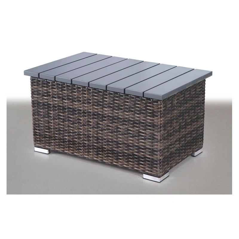 Living Source International Wicker / Rattan 7-Piece Outdoor Set in Espresso