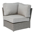 Living Source International 6-Piece Wicker / Rattan Sectional Set in Gray