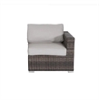 Living Source International 5-Piece Wicker / Rattan Sectional Set in Brown