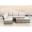 Living Source International 6-Piece Outdoor Conversation Set w/ Cushion in Gray