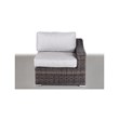 Living Source International 3-Person Wicker / Rattan Seating Group in Brown/Gray