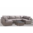 Living Source International 7-Piece Wicker / Rattan Outdoor Set in Brown/Taupe