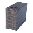 Living Source International 4-Piece Wicker / Rattan Seating Group in Brown