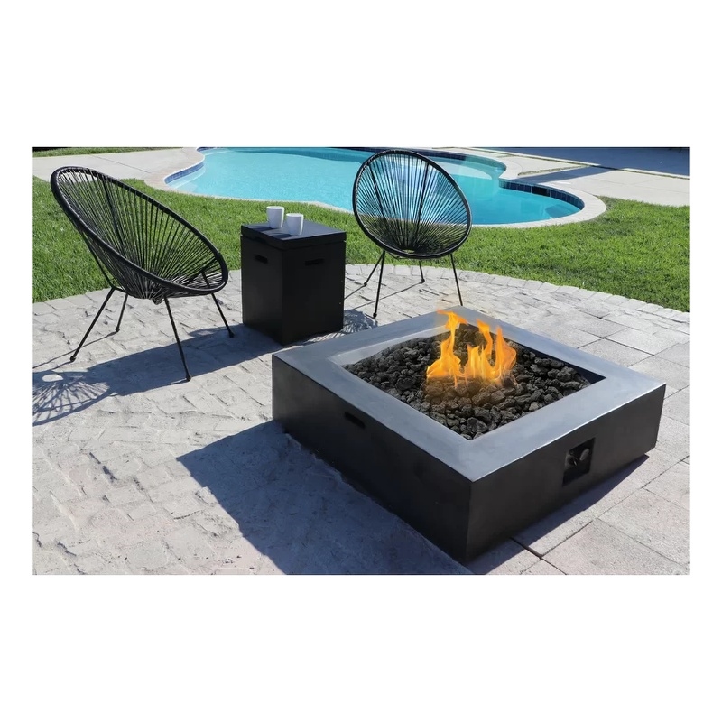 Living Source International 4-Piece Wicker / Rattan Seating Group in Black