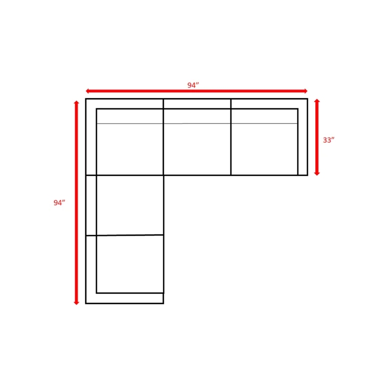 Living Source International Wicker Patio Sectional with Cushions in Gray/Canvas