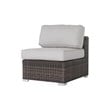 Living Source International 6-Piece Wicker / Rattan Sectional Set in Espresso