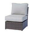 Living Source International 6-Piece Wicker / Rattan Sectional Set in Espresso
