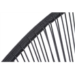 Living Source International 3-Piece Metal and Wicker Seating Group in Black