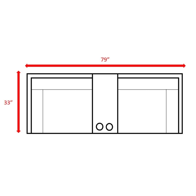 Living Source International Outdoor Wicker Loveseat with Cushion in Brown/Gray