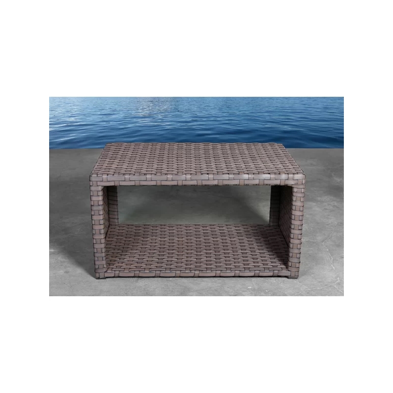 Living Source Intl 3-Pc Wicker / Rattan Seating Group w/ Cushions in Light Brown