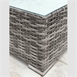 Living Source Intl Outdoor Wicker / Rattan Loveseat with Cushions in Gray