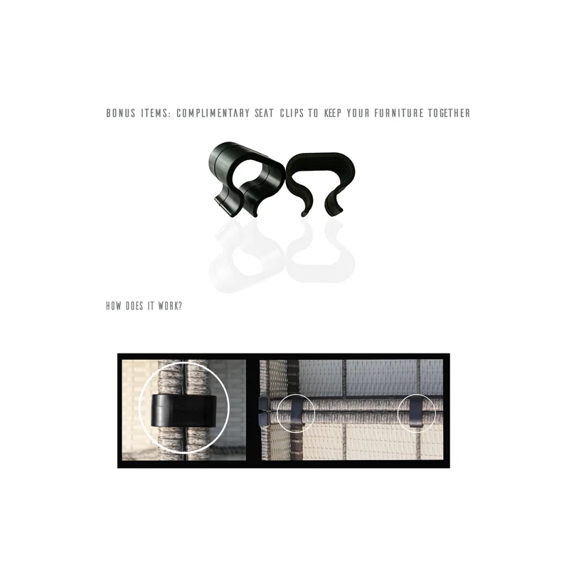 Living Source Intl Outdoor Wicker / Rattan Loveseat with Cushions in Gray