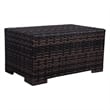 Living Source Intl 6-Piece Wicker / Rattan Sectional Set w/ Cushions in Espresso