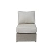 Living Source Intl 6-Piece Wicker / Rattan Sectional Set with Cushions in Gray