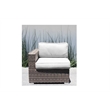 Living Source International Outdoor Wicker / Rattan Loveseat w/Cushions in Brown