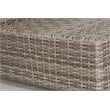 Living Source International Outdoor Wicker Loveseat with Cushion - Gray
