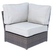 Living Source International Corner Wedge Patio Chair with Cushions in Espresso