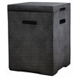 Living Source International Concrete Fire Pit Propane Tank Cover - Charcoal gray