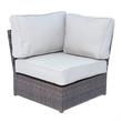 Living Source 8-Piece Wicker / Rattan Sectional Set with Cushions in Espresso