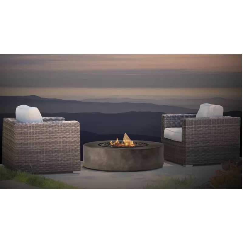 Living Source Intl 3-Piece Wicker / Rattan Conversation Set w/ Cushions in Brown