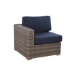 Living Source Intl 8-Person Wicker / Rattan Seating Group w/Cushions in Gray