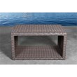 Living Source International 9PC Wicker / Rattan Sectional Seating Group in Brown