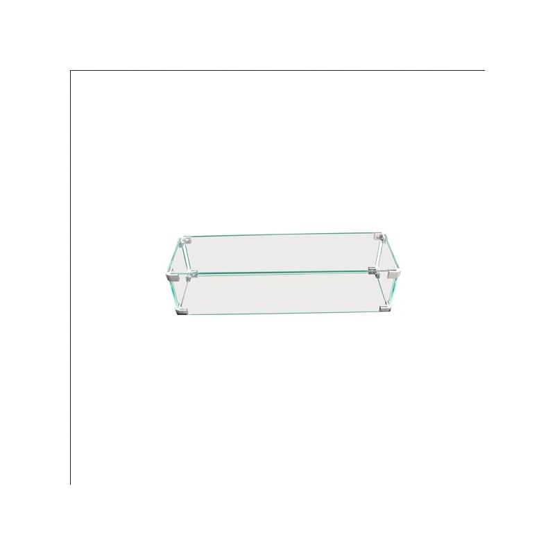 Living Source International  Rectangle Fire Pit Flame Guard