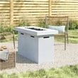 LSI 25'' H x 42'' W Fiber Reinforced Concrete Outdoor Fire Pit Table