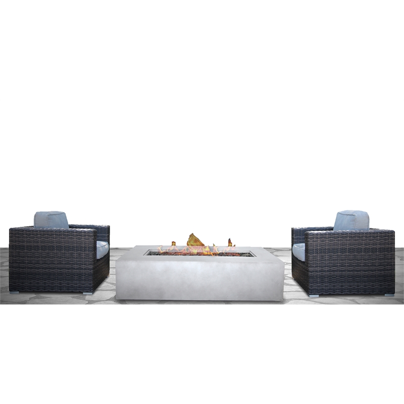Living Source International Rattan Wicker 2 - Person Seating Group with Cushions
