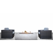 Living Source International Rattan Wicker 2 - Person Seating Group with Cushions