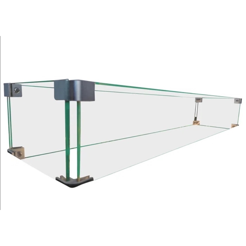 Living Source International Rectangle Fire Pit Flame Guard