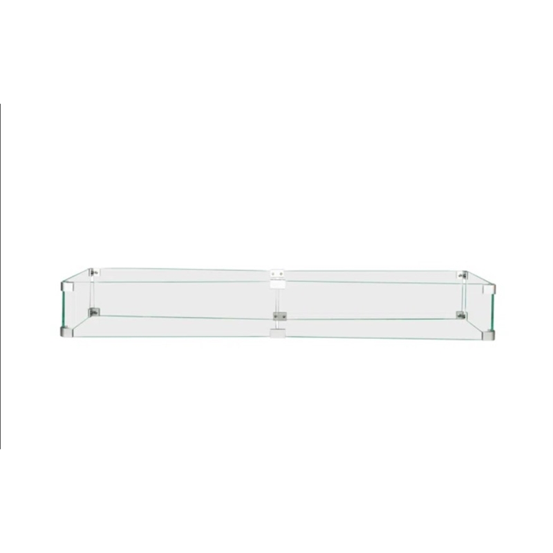 Living Source International Rectangle Fire Pit Flame Guard