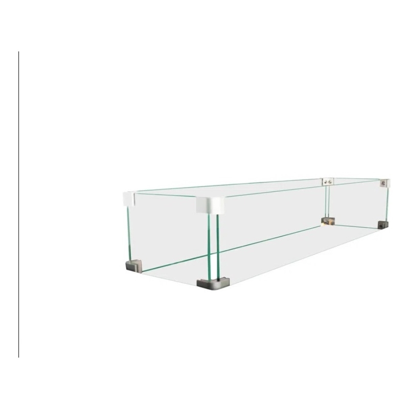 Living Source International Rectangle Fire Pit Flame Guard