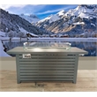 Living Source International 24'' H Steel Propane Outdoor Fire Pit Table with Lid