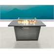 Living Source International 24'' H Steel Propane Outdoor Fire Pit Table with Lid