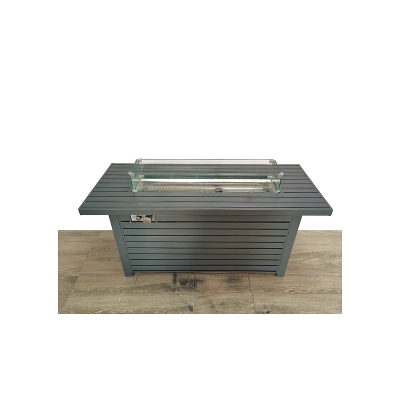 Living Source International 24'' H Steel Propane Outdoor Fire Pit Table with Lid