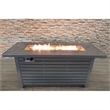 Living Source International Outdoor Stainless Steel Fire Pit Table in Gray