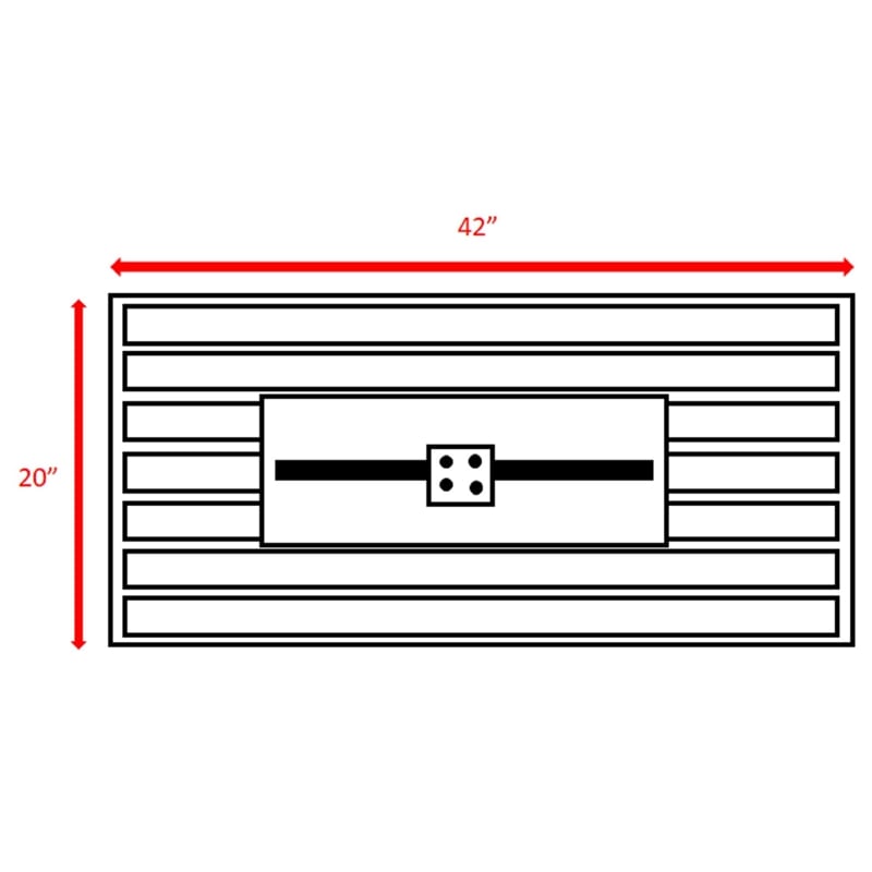 LSI 5'' H x 42'' W Steel Outdoor Fire Pit Table with Lid