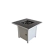 Living Source International 25'' H x 30'' W Steel Outdoor Fire Pit white