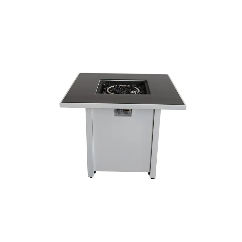 Living Source International 25'' H x 30'' W Steel Outdoor Fire Pit white