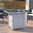 Living Source International 25'' H x 30'' W Steel Outdoor Fire Pit white