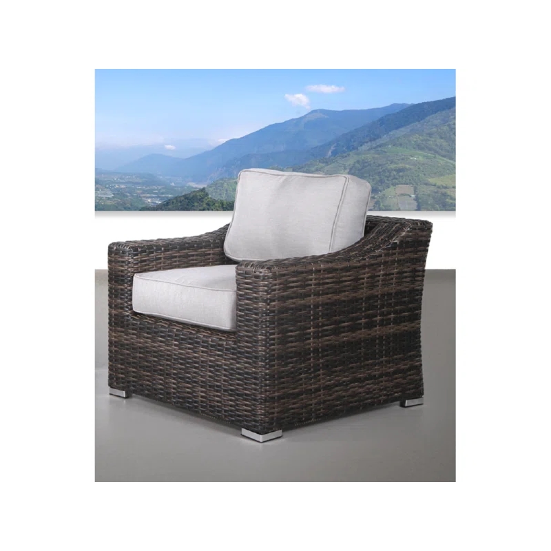 LSI Wicker 7 - Person Seating Group with Cushions